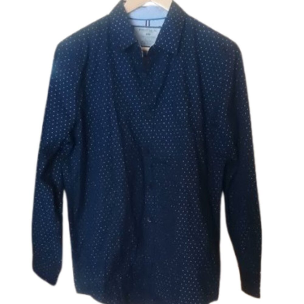Long Sleeve Polka Dot Shirt Men Medium New NWT